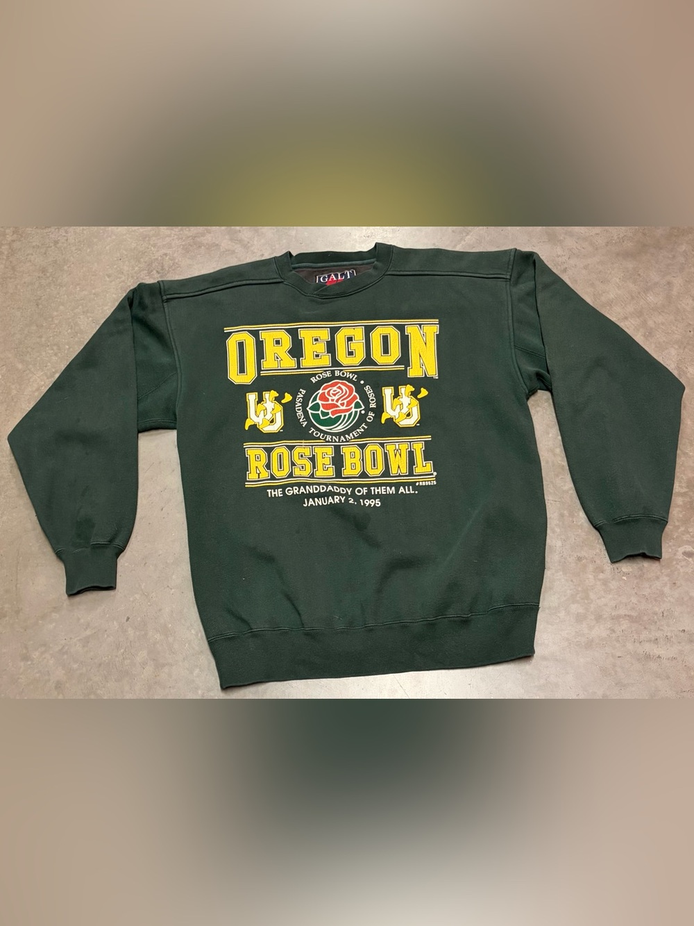 Vintage 1995 Oregon Ducks Rose Bowl Graphic Crewneck Sweatshirt -  AS IS